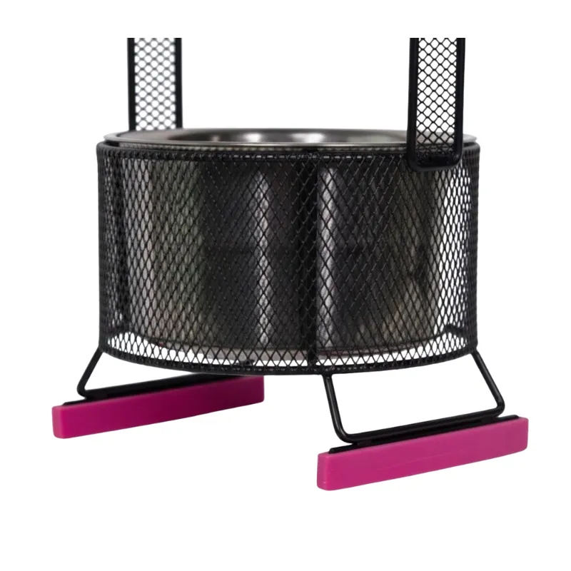 Carbonera Large alargada de 43 cm con asa aislada, rejilla interna y acabado negro mate