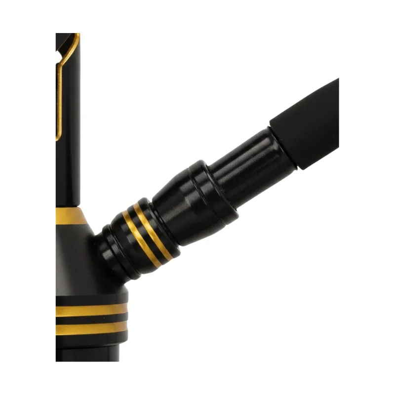 Cachimba El Badia Cyber X de 57 cm con columna de aluminio, base de vidrio y purga oculta conector