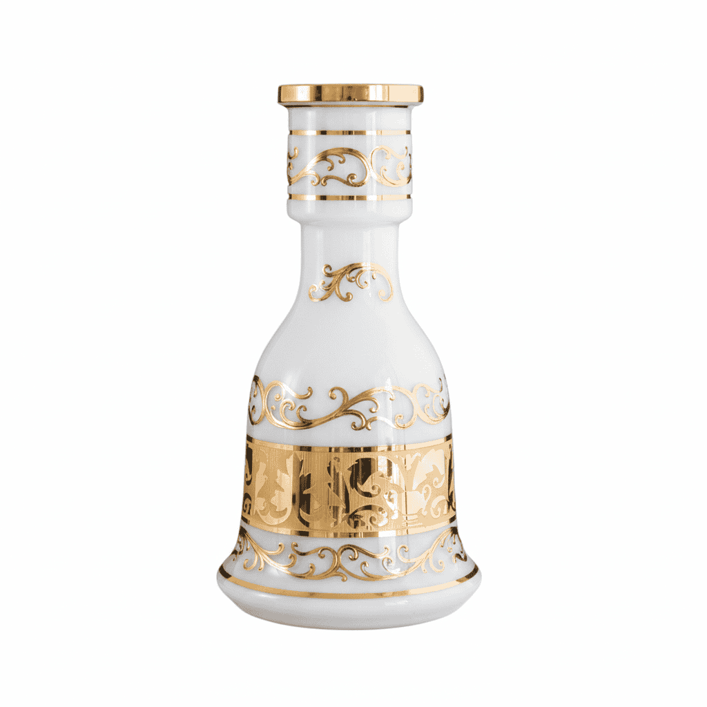 Base El Nefes Bohemian Yunan Opal 29,5 cm fabricada en cristal de bohemia para cachimbas tradicionales