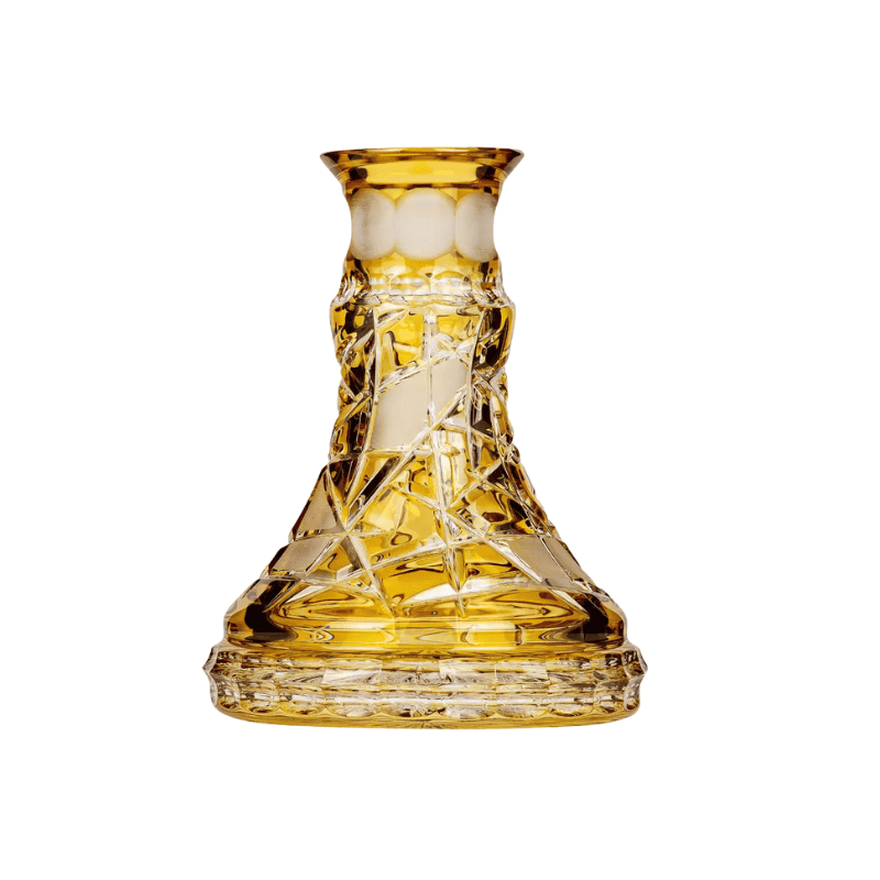 Base de cristal Caesar Crystal Small Mars Cut Yellow con Corte Mars