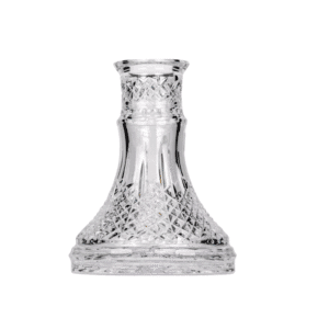 Base Caesar Crystal Small Wild Cut Clear de cristal artesanal con corte Wild Cut