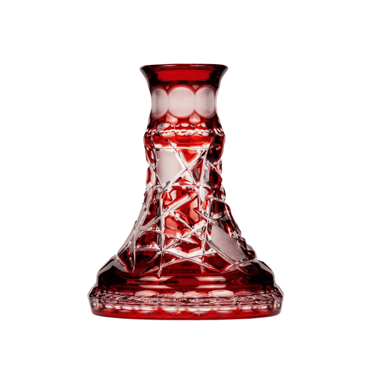 Base de cristal Caesar Crystal Small Mars Cut Red con Corte Mars