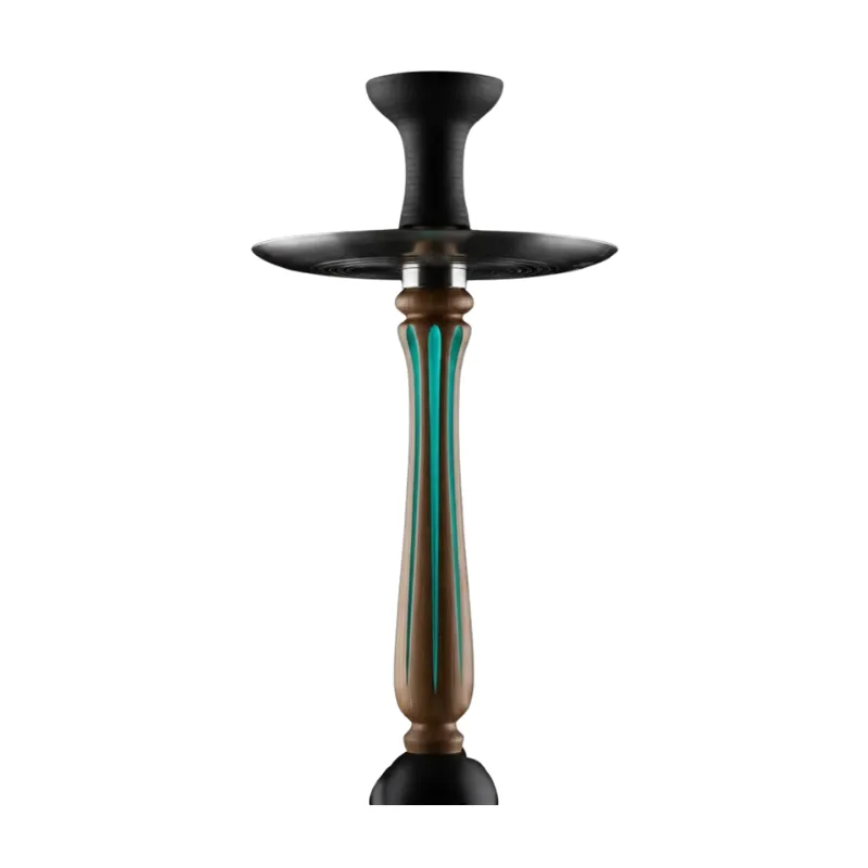 Cachimba Maverick Hookah 2.0 Lumos con diseño fosforescente y madera cincelada