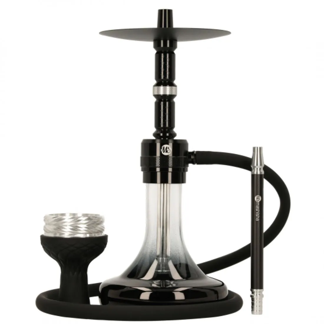 cachimba MS Eclipse silver de aluminio acabado plateado