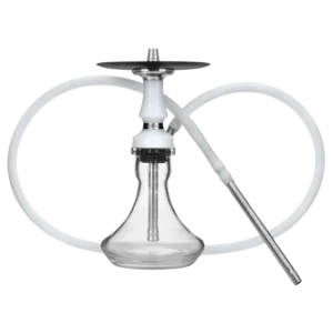 Cachimba Voodoo Hookah Micro compacta de 34 cm con mástil de acero inoxidable, piezas de poliacetal y diseño minimalista elegante