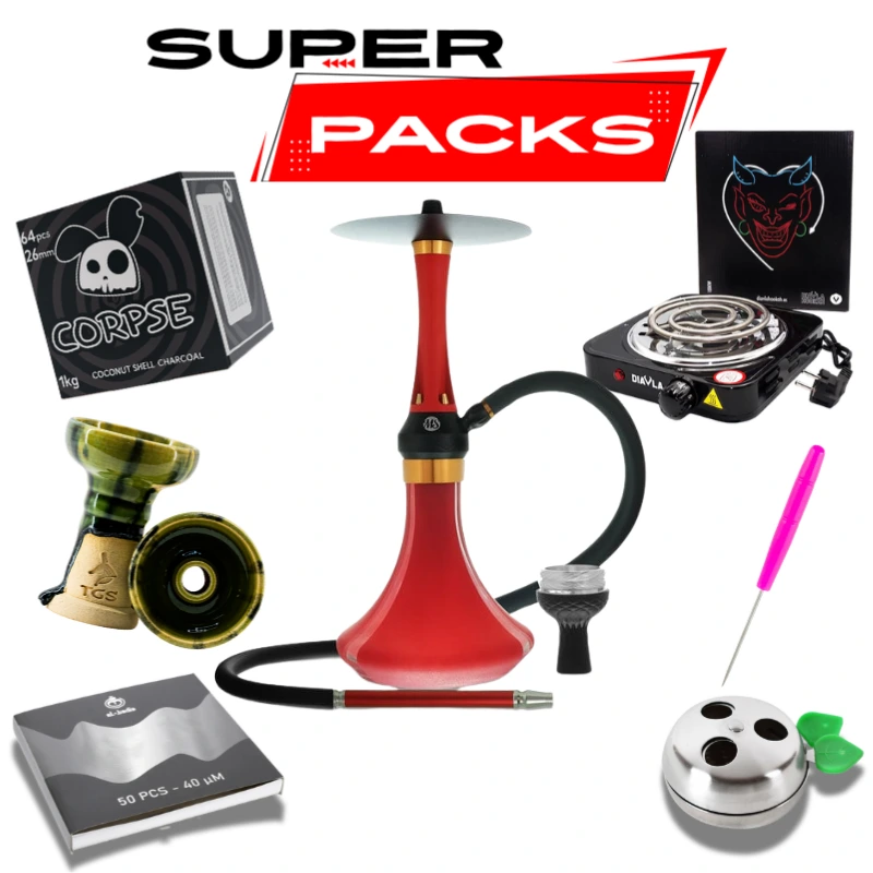 pack cachimba MS Twister con accesorios incluidos