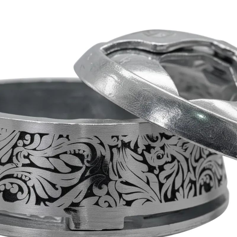 Gestor de calor Kaloud Werkbund HMD en aluminio con grabado exclusivo para 2 carbones de 25-26mm acero