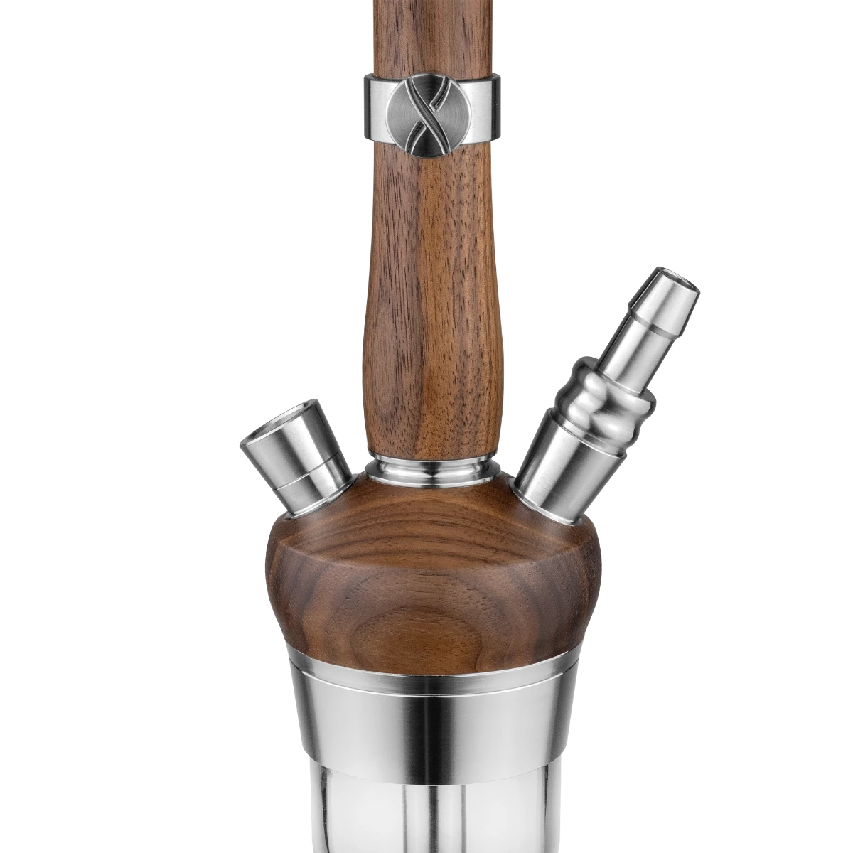 Cachimba Hoob Enzo Wood rusa premium fabricada en madera maciza de alta calidad Wenge o nogal americano, con diseño inspirado en la silueta de un cigarro, tiro tradicional cerrado y acabado cálido y sofisticado en The Good Shisha