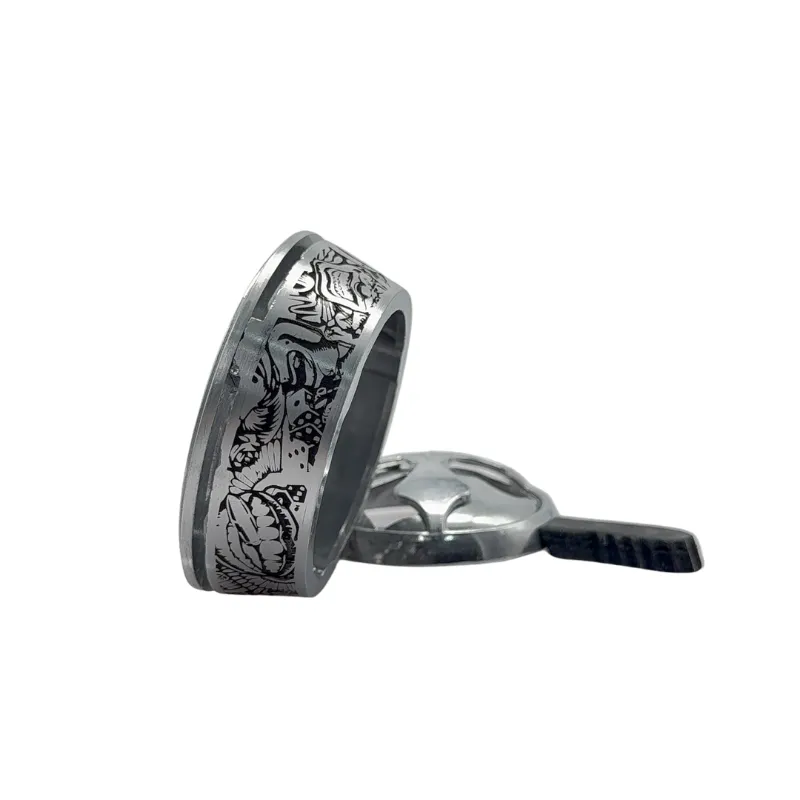 Gestor de calor Kaloud Werkbund HMD en aluminio con grabado exclusivo para 2 carbones de 25-26mm