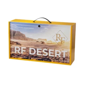 RF Hookah Design Natural Elements Desert artesanal con madera, arena y resina
