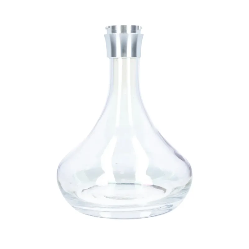 Base repuesto El Badia C5 en cristal con anillo de fijación Clic para cachimba