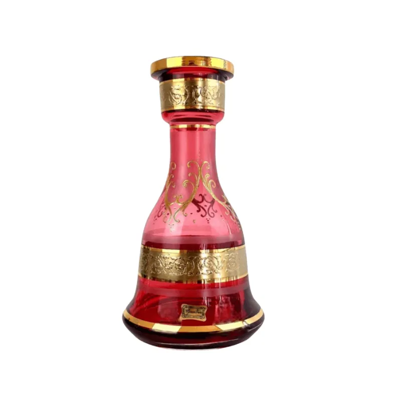 Base Egermann 1001 Nights Red 24cm de cristal de Bohemia hecha a mano con diseño Nuwas Opal